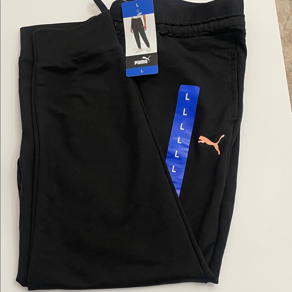 WOMENS PUMA MODERN SPORT TRACK PANT JOGGER PANT BLANCK, SIZE L / Z2